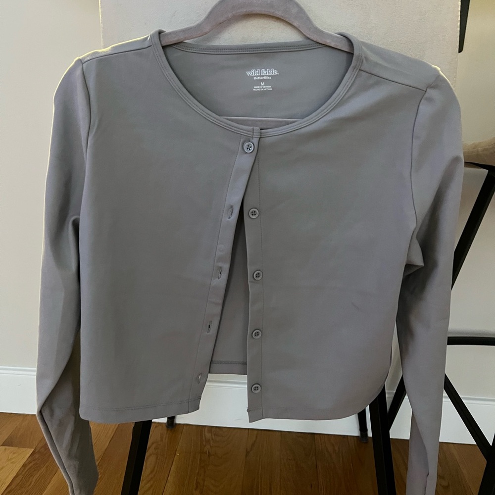 Wild Fable Gray Cardigan (Athleisure)